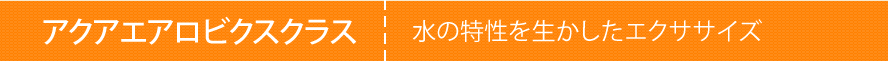 アクアエアロビクスクラス