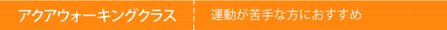 アクアウォーキングクラス