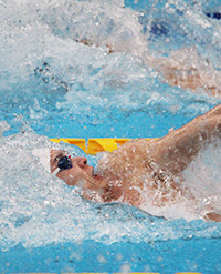 入江選手50m背泳ぎ決勝