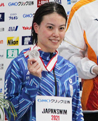 50m自由形2位の大本選手