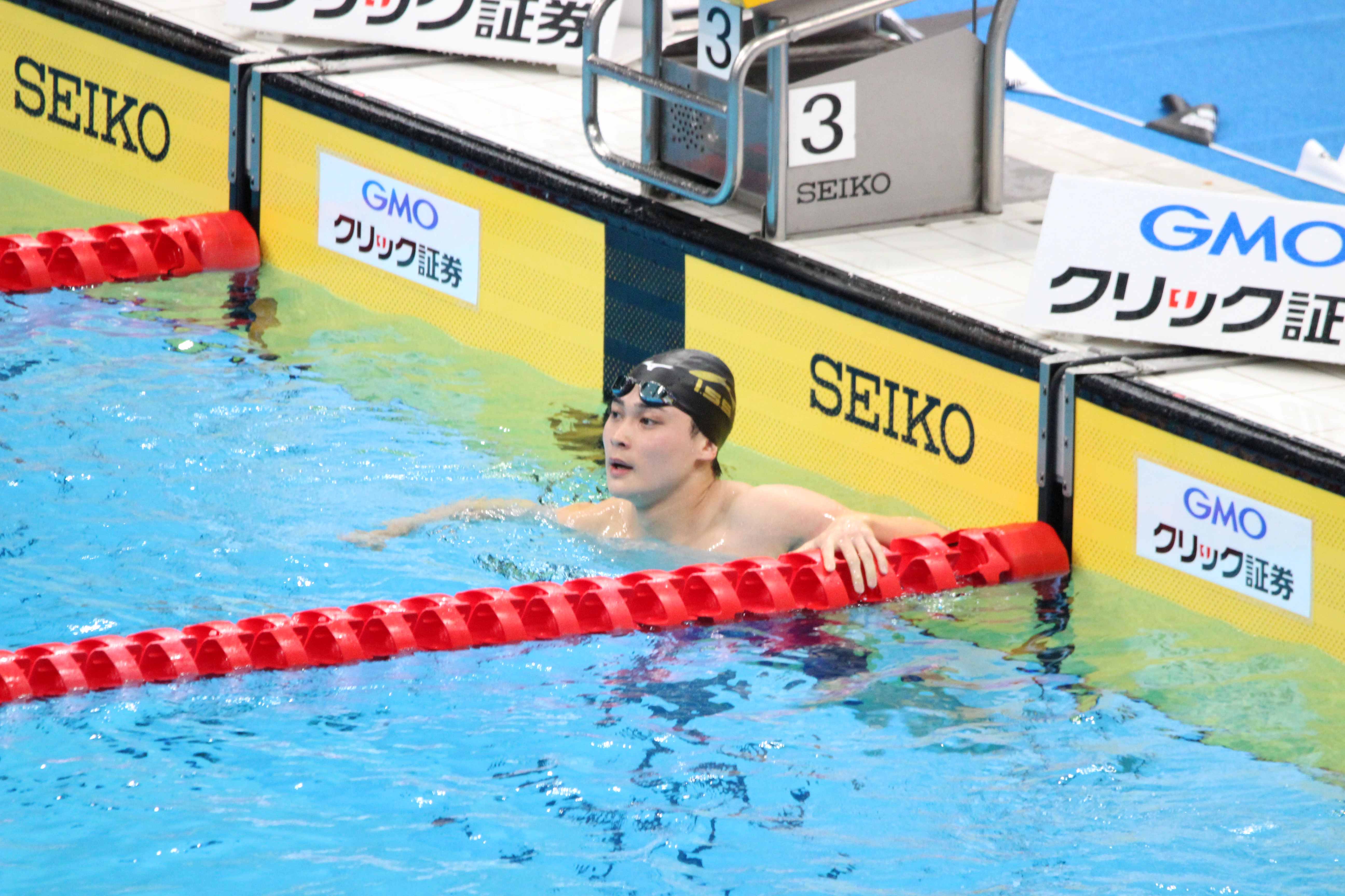 <p>100ｍバタフライ銅メダルを獲得した小方選手</p>