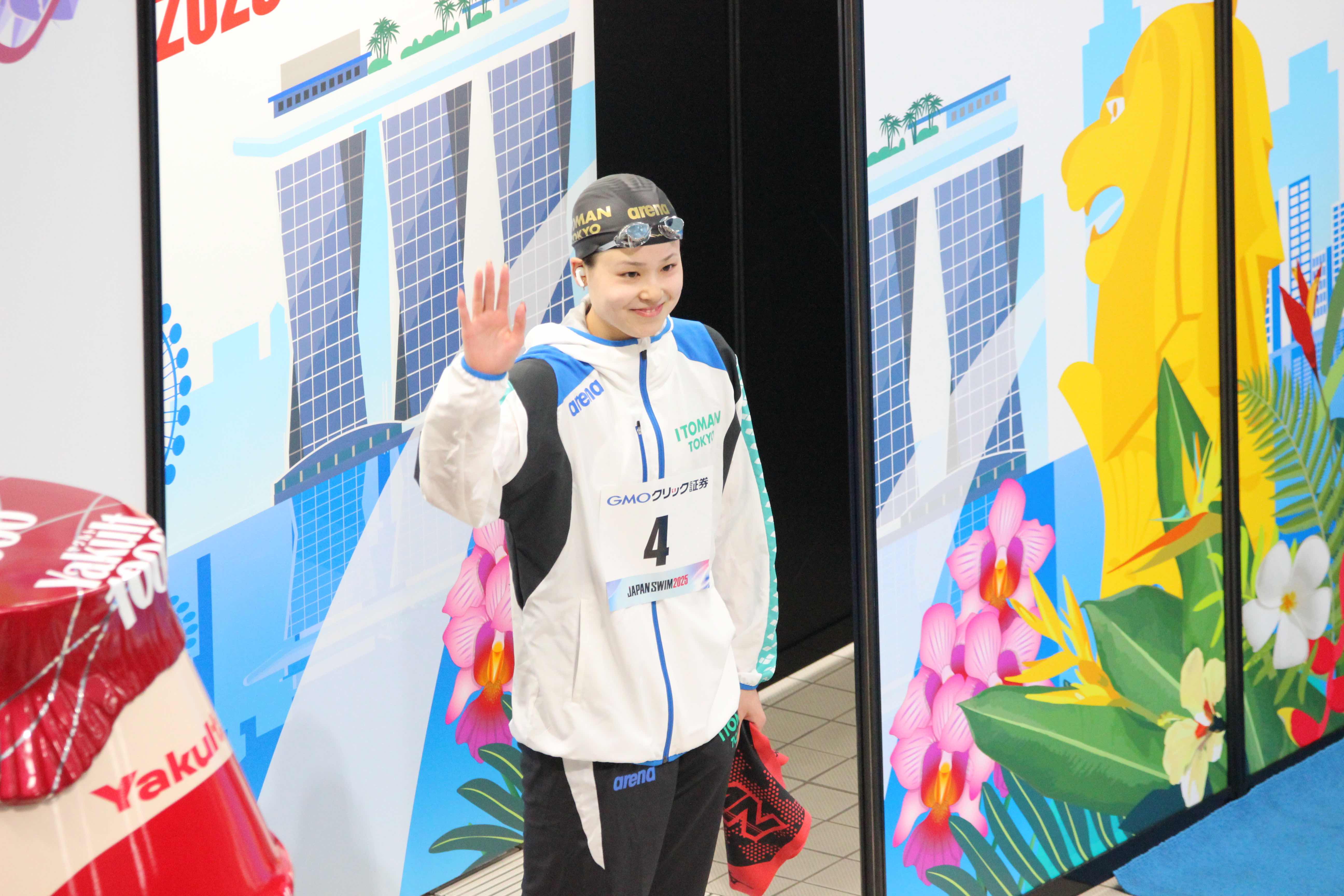 <p>女子100m自由形優勝 池本凪沙選手(イトマン東京)</p>