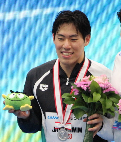 <p>男子400m個人メドレー 第2位 本多選手</p>