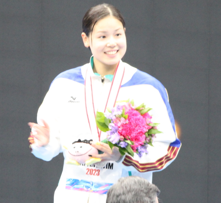 <p>女子100m自由形 池本選手</p>