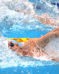 100m背泳ぎ優勝の入江選手