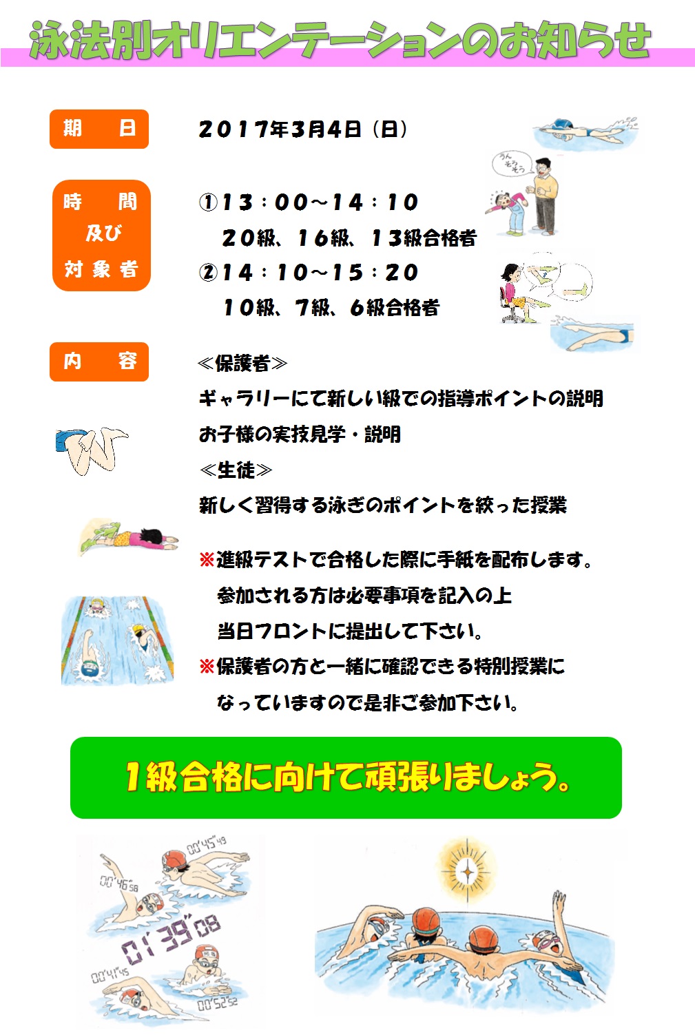 イトマンスイミングスクール スクール案内
