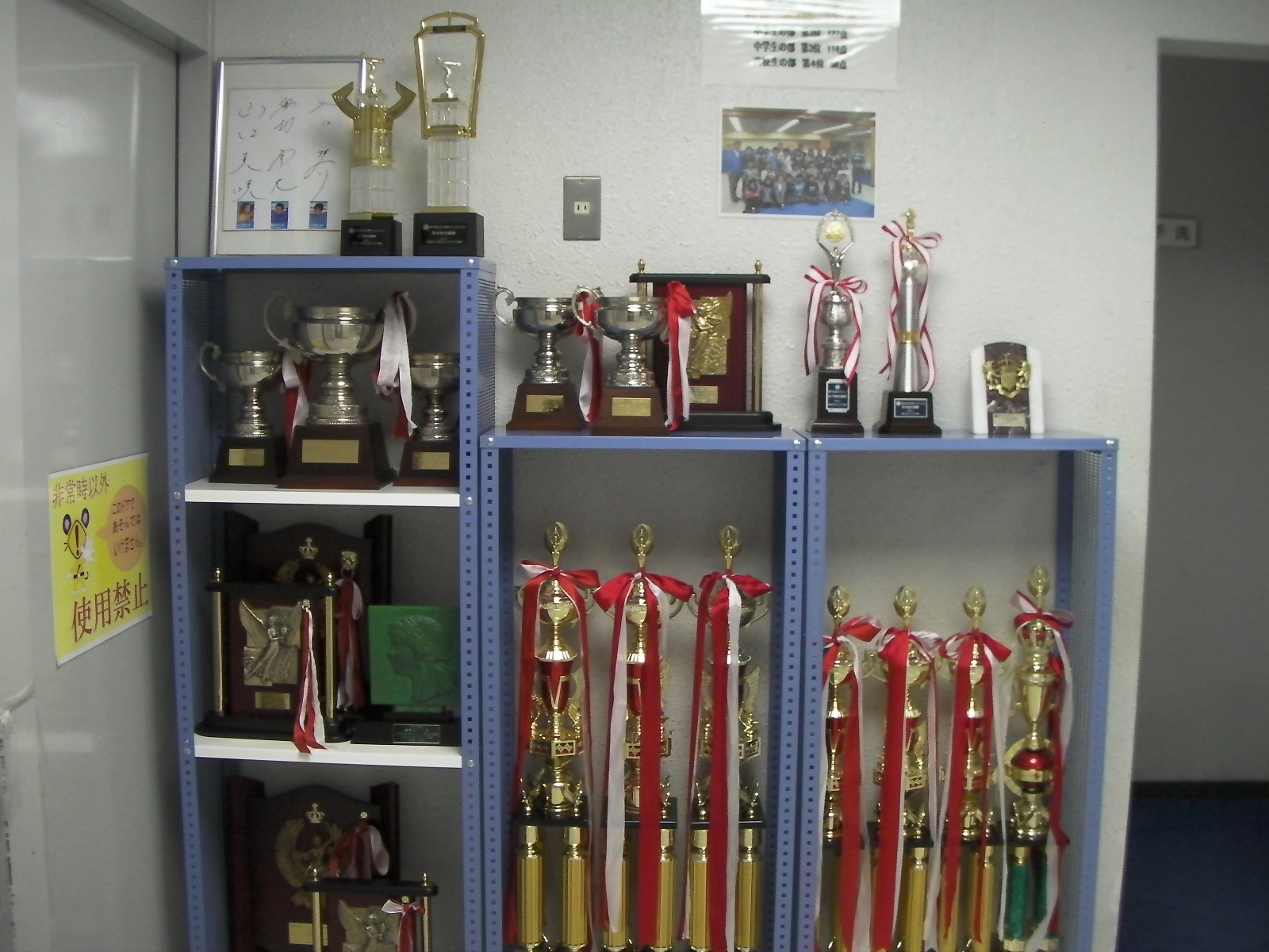 トロフィーの展示場所