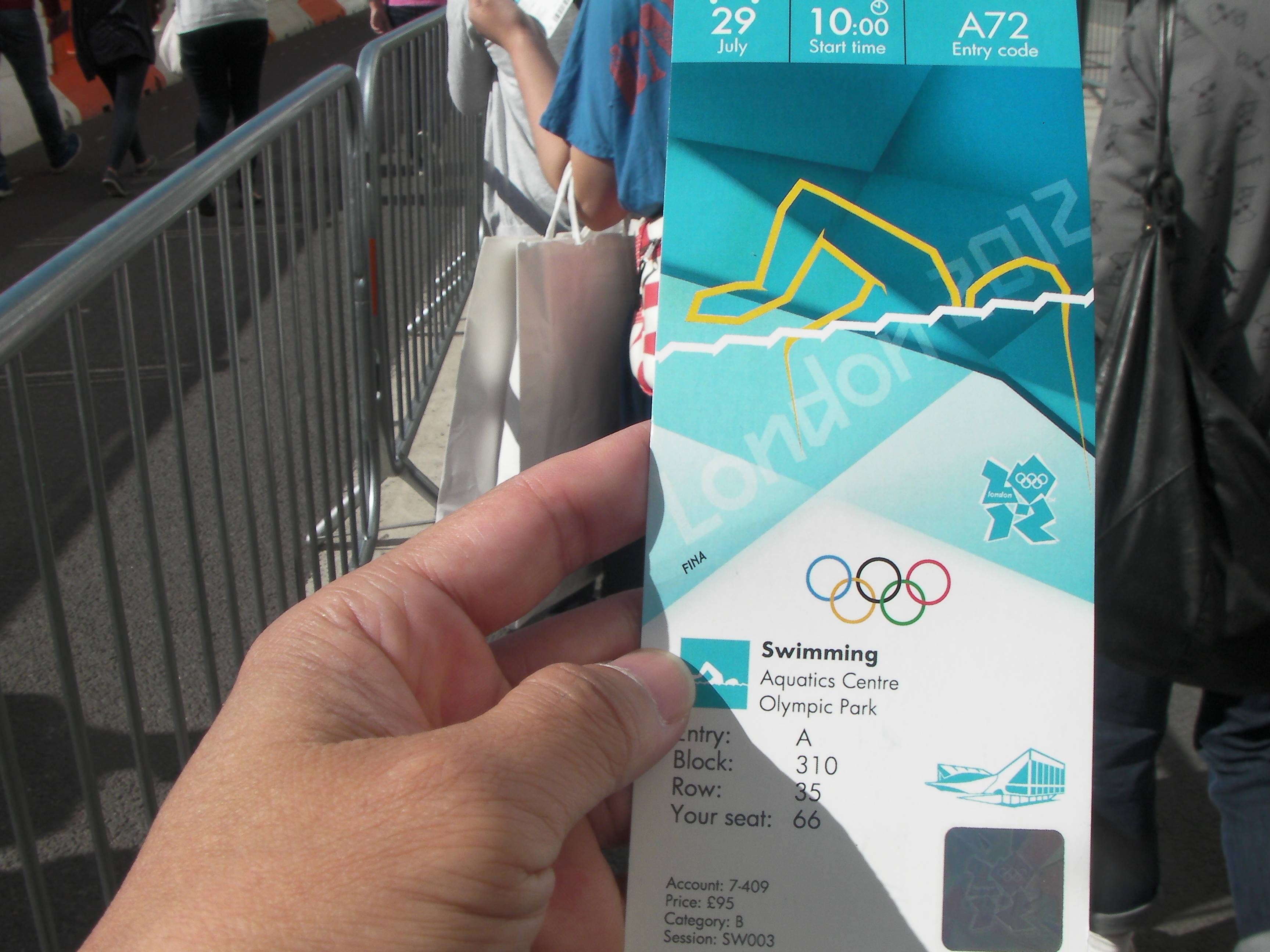 チケットの写真